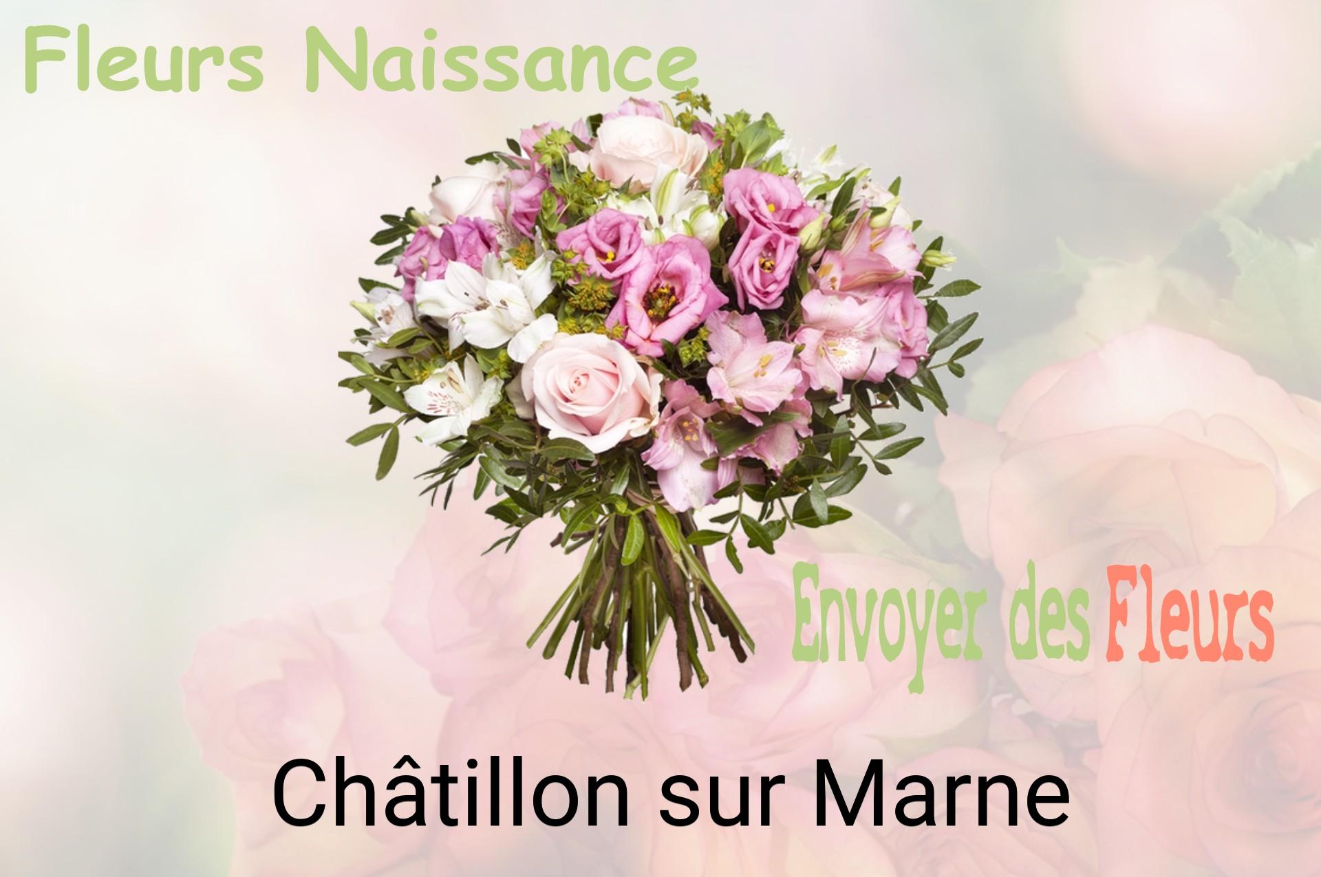 Bouquet de fleurs de naissance livré à Châtillon-sur-Marne